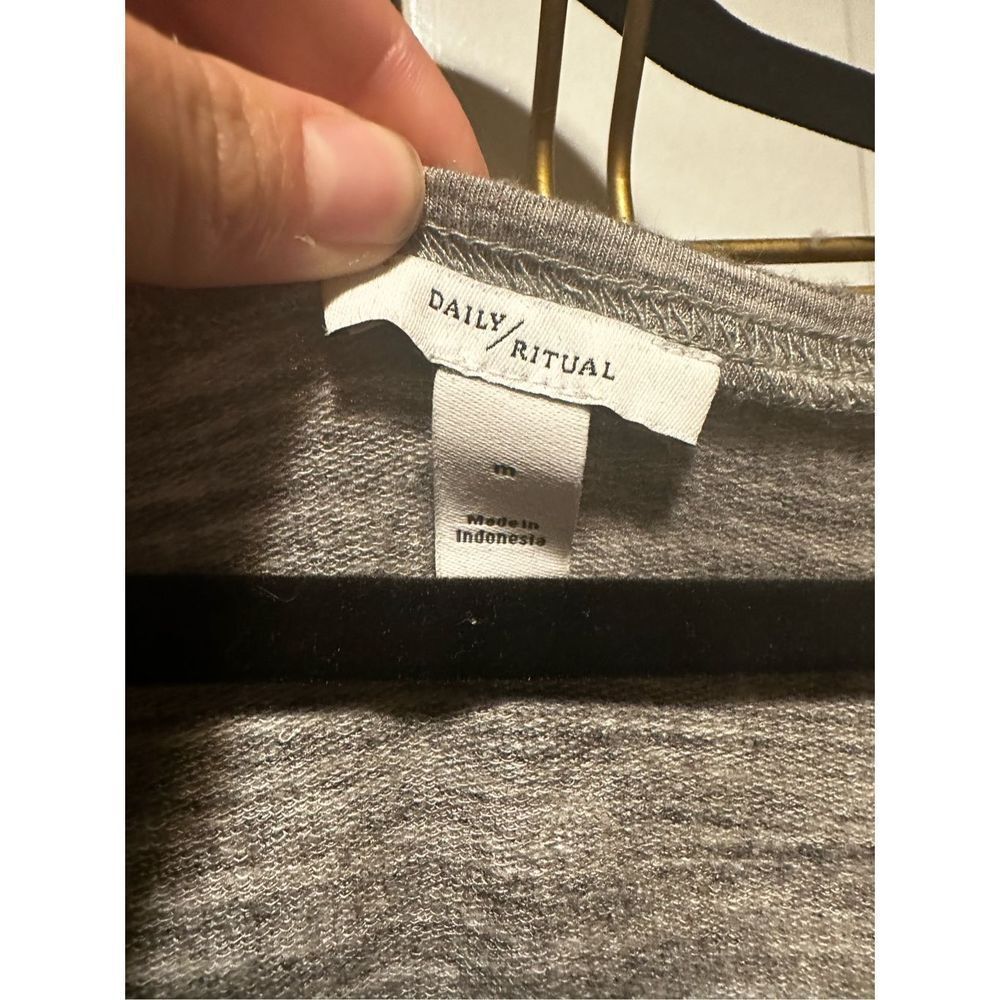 Daily Ritual Women's Supersoft Terry Sleeveless Scoopneck Jumpsuit Medium Marled - Picture 5 of 6